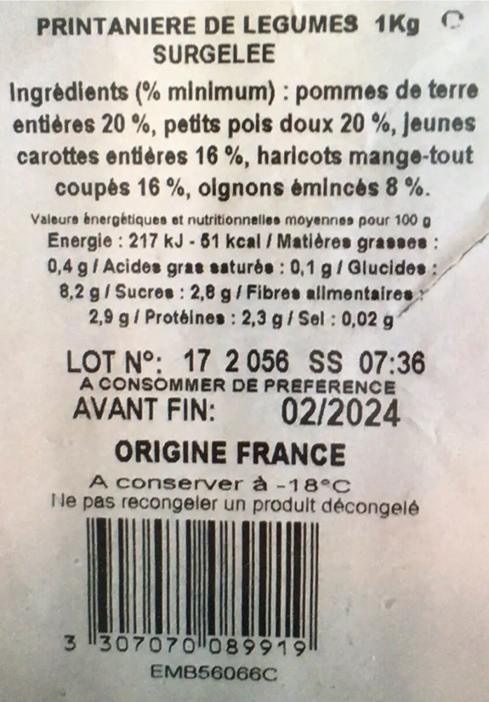 Printanière de légumes
