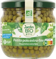 Petits pois à l'étuvée extra fins