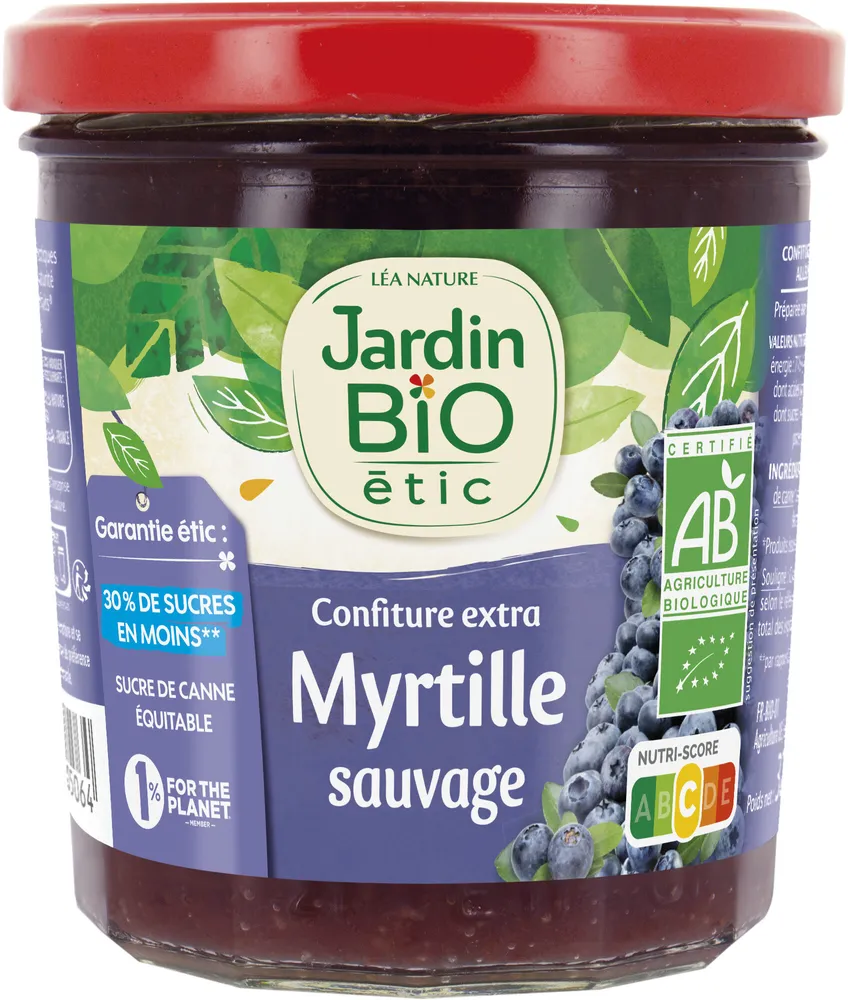Confiture myrtille sauvage