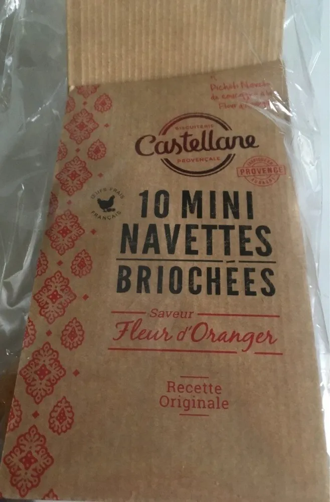 10 Mini Navettes briochées saveur fleur d'oranger