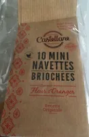 10 Mini Navettes briochées saveur fleur d'oranger