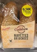 Navettes briochées au sésame