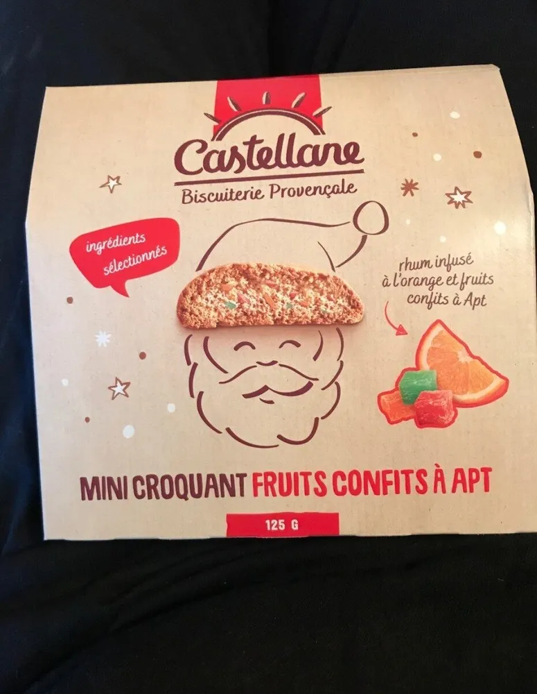 Mini croquants fruits confits