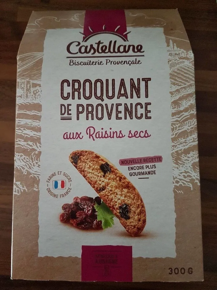 Croquant de Provence aux raisins secs