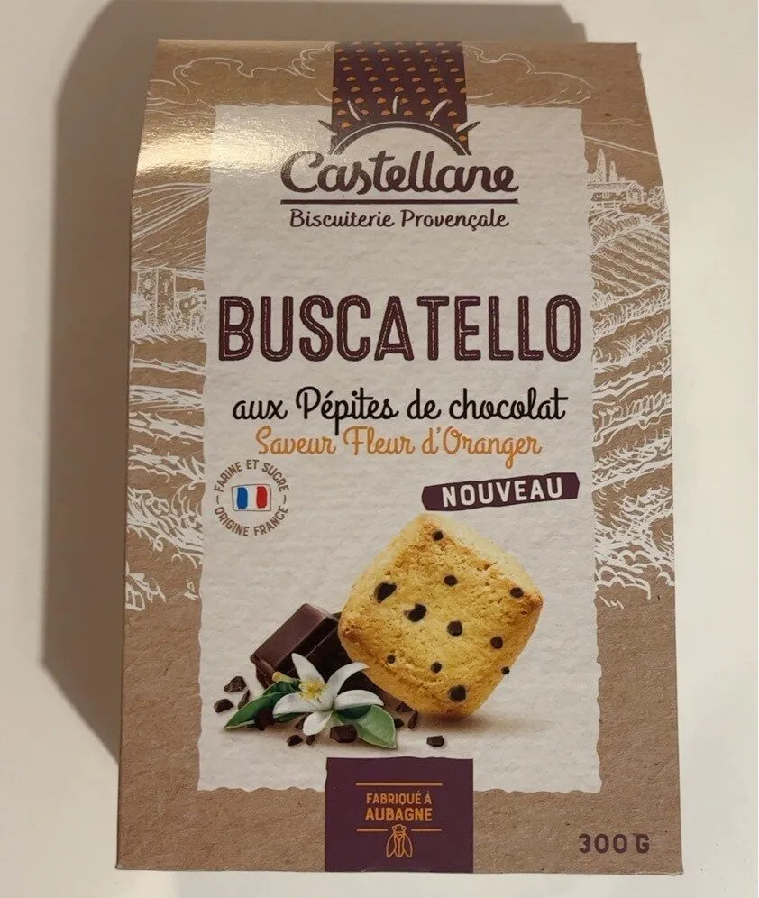 BUSCATELLO aux Pépites de chocolat Saveur Fleur d'Oranger
