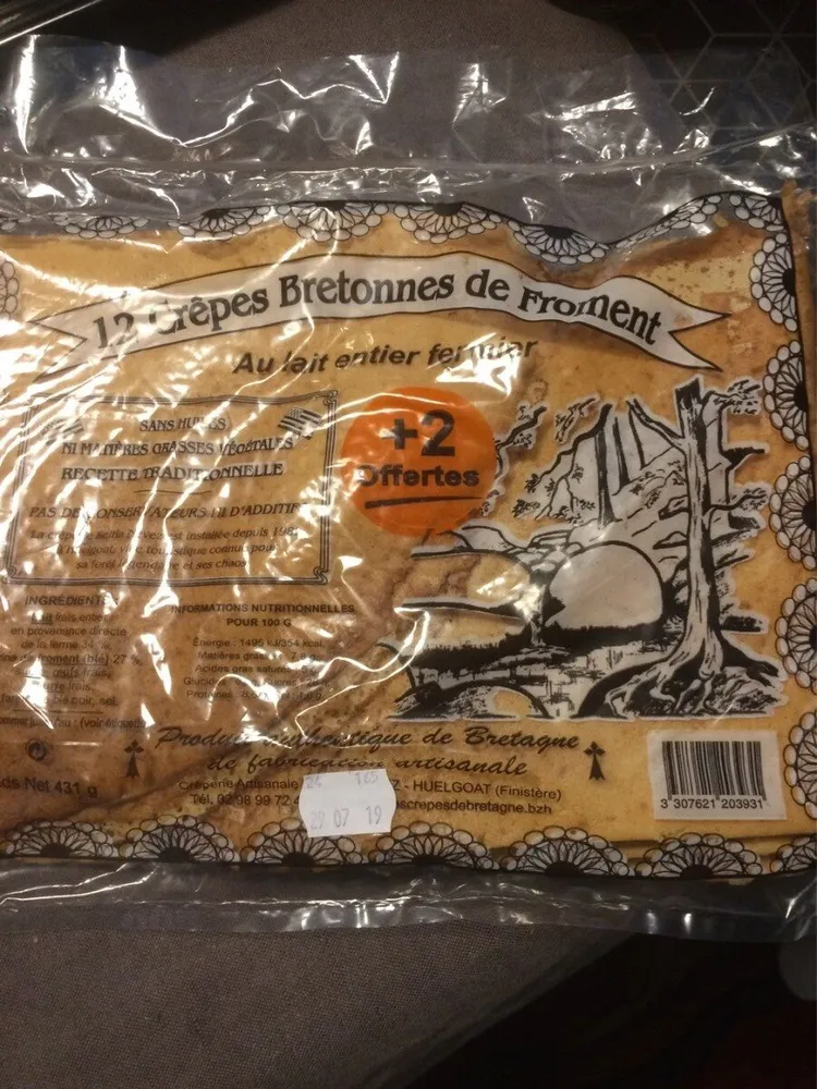 Crepes bretonnes de froment