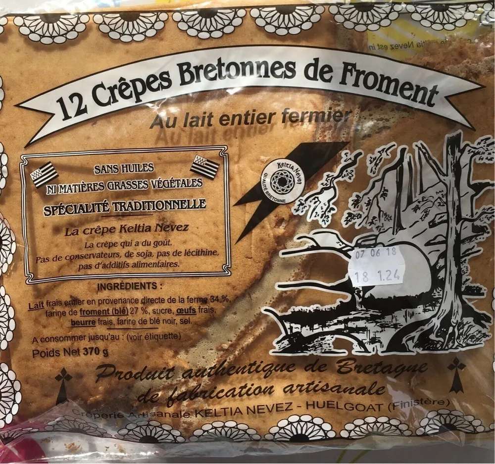 12 Crepes artisanales pur beurre Keltia Nevez