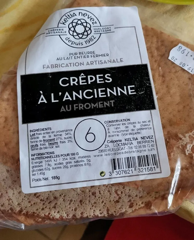 Crêpes à l'ancienne au froment