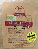 Crêpes fraîches de froment BIO