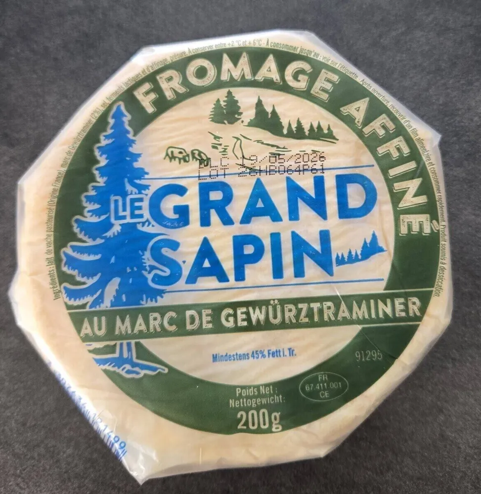 Fromage affiné au marché de gewurztraminer