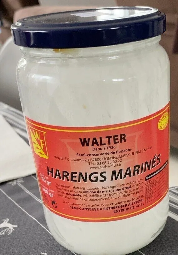 Harengs marinés