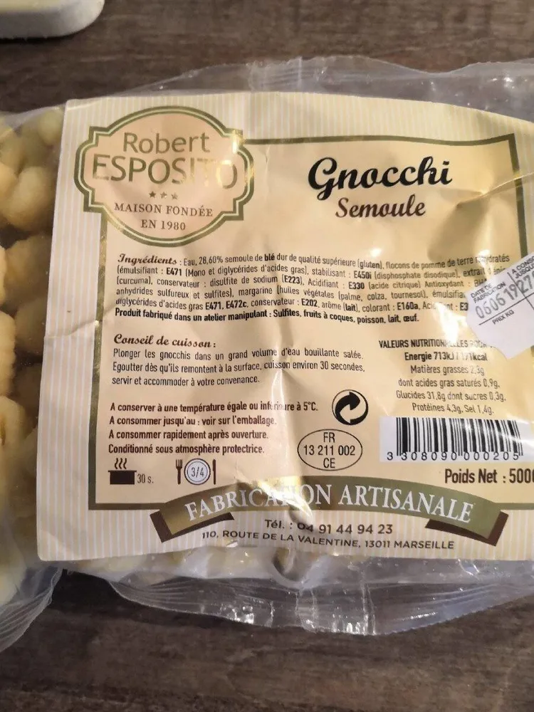 Gnocchi semoule