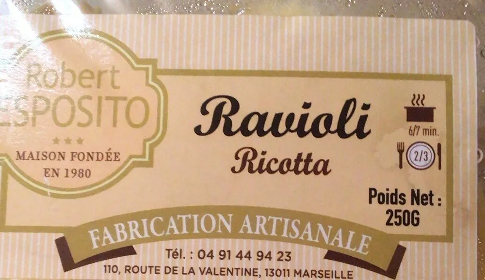 Ravioli ricotta
