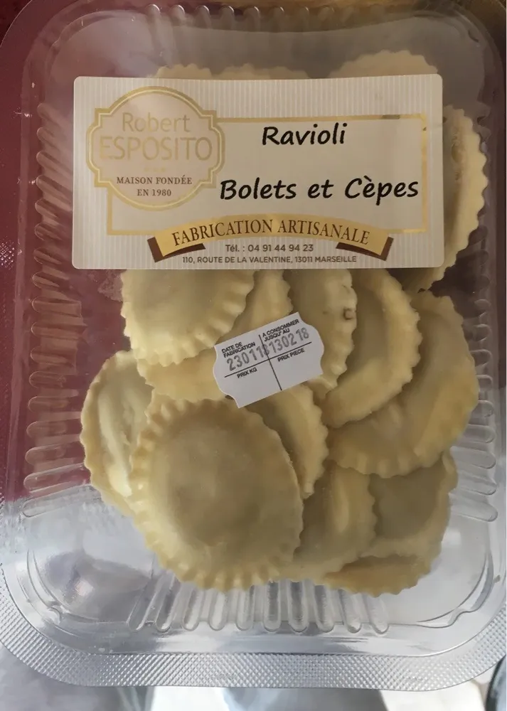 Ravioli bolets et cèpes