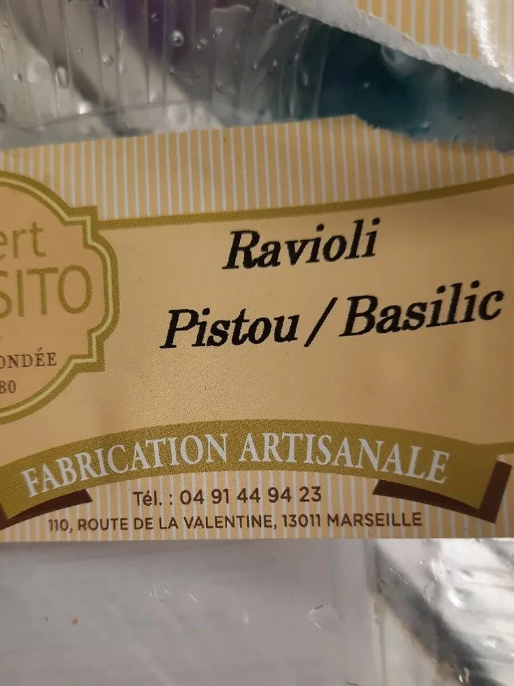 Ravioli Pistou/basilic