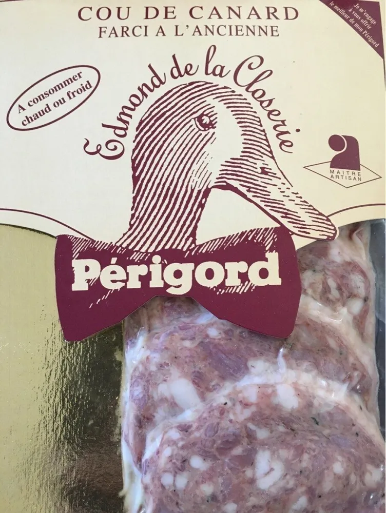 Cou de canard farci a l'ancienne