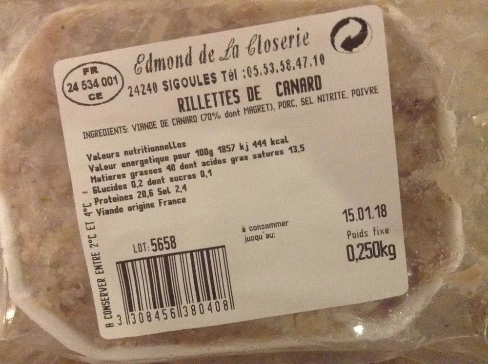 Rillettes de Canard