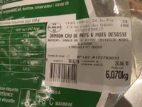 Jambon cru de pays désossé