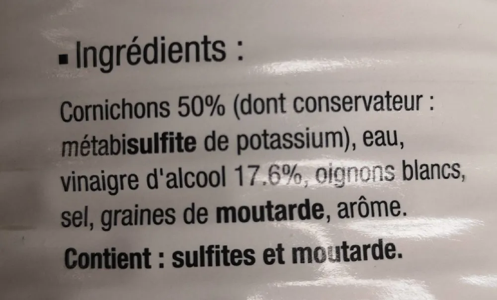 Cornichons au vinaigre