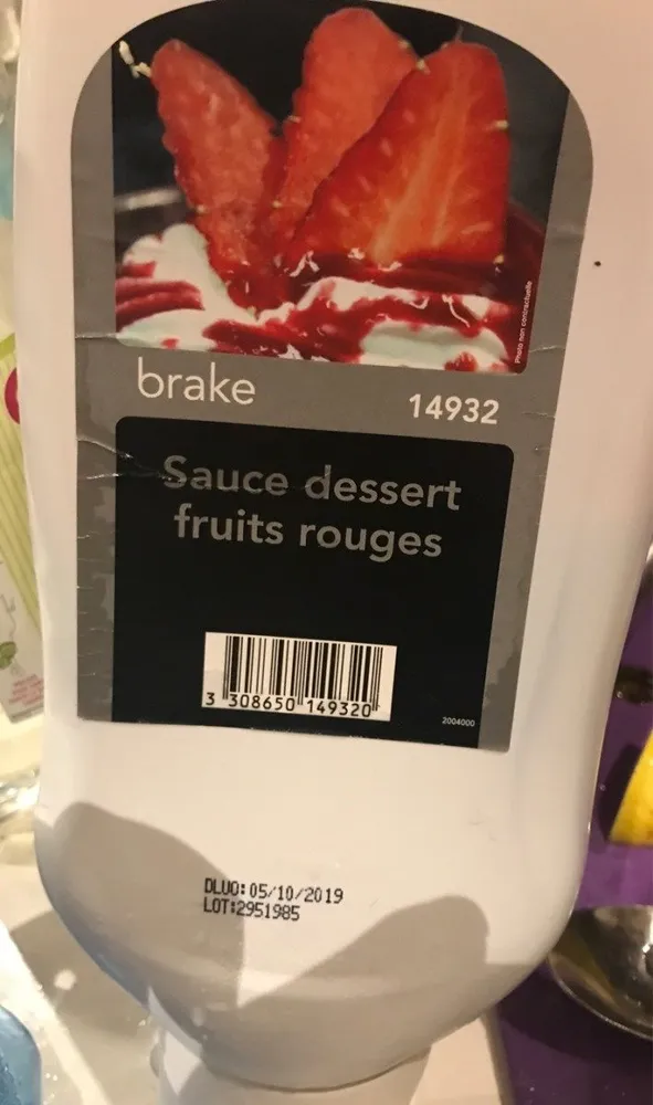 Sauce dessert fruits rouges