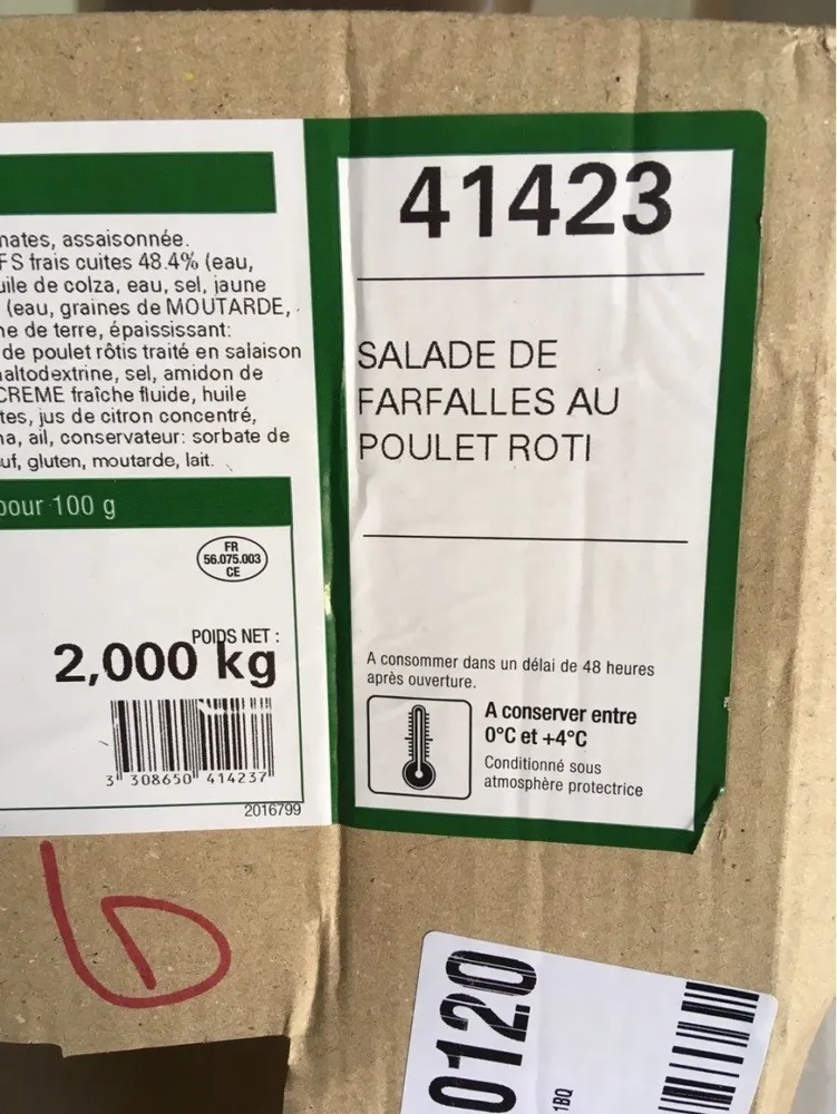 Salade de Farfalles au Poulet Rôti