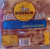 12 Crêpes Bretonnes au froment faites à la main