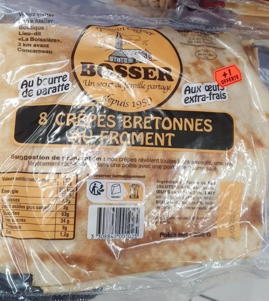 Crêpes bretonnes au froment