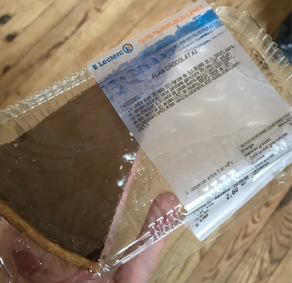 Flan au chocolat