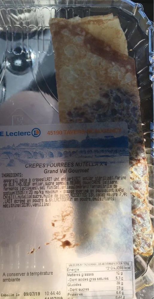 Crepe au nutella