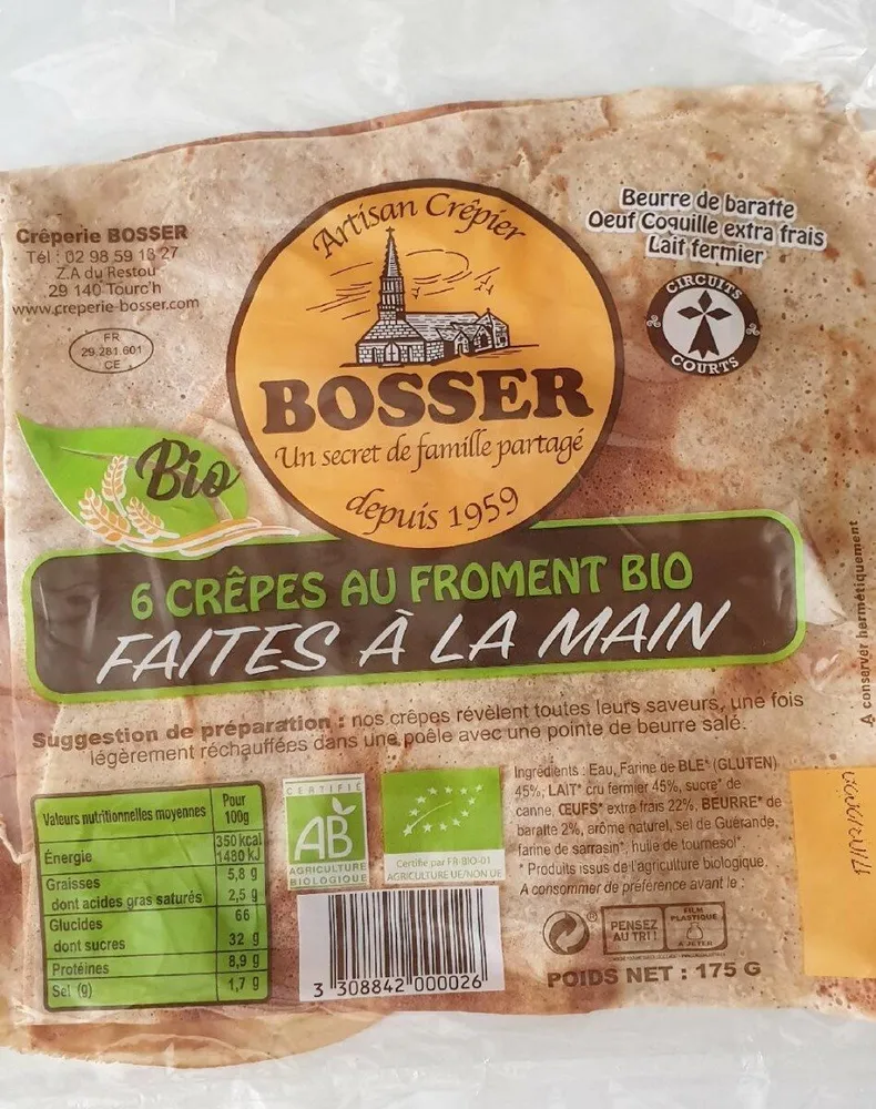 Crêpes froment bio