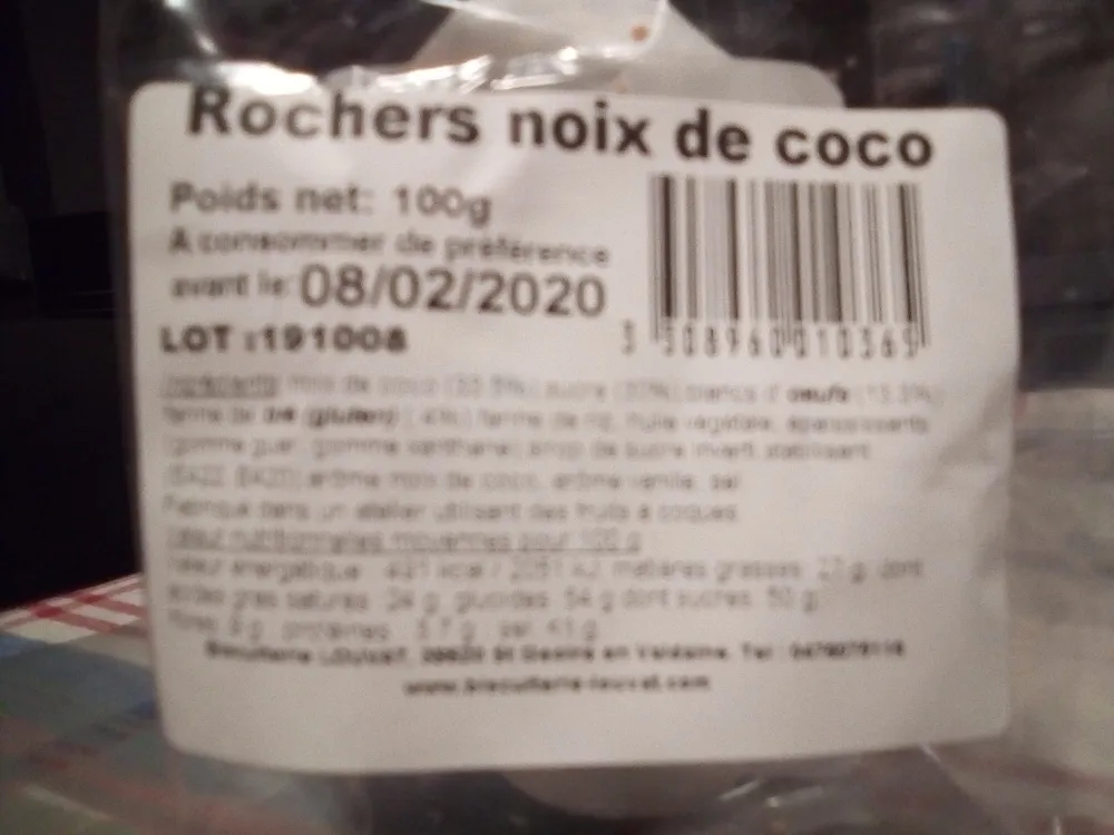 rocher noix de coco