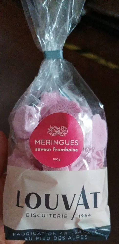 Meringues saveur framboise