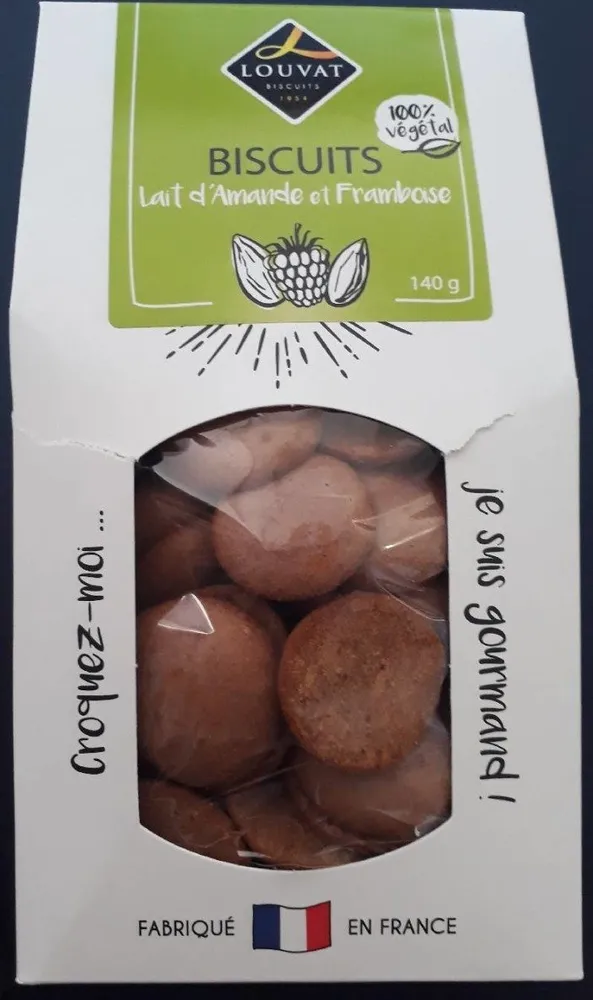 Biscuits lait d'amande et framboise