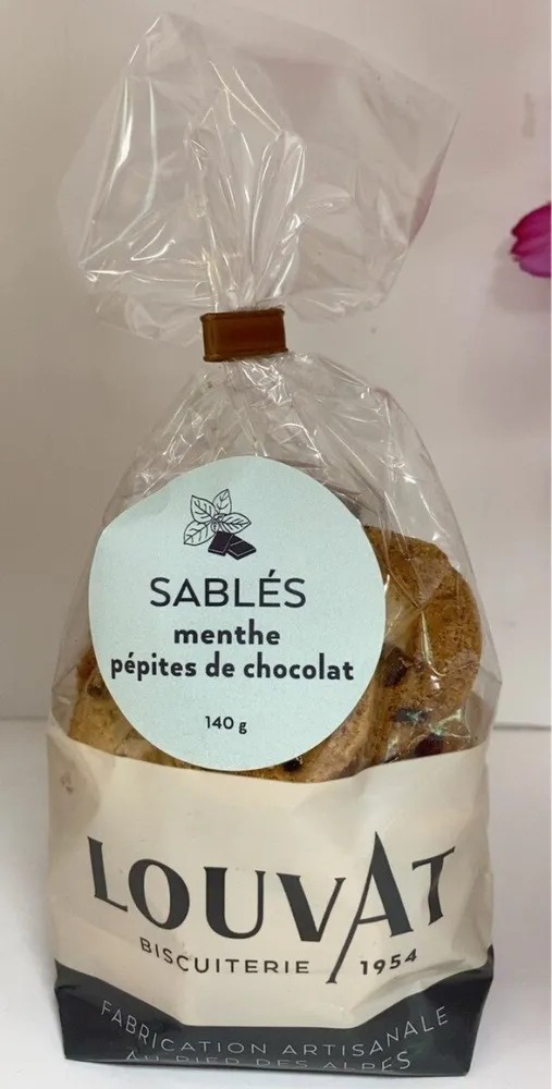 SABLÉS menthe pépites de chocolat