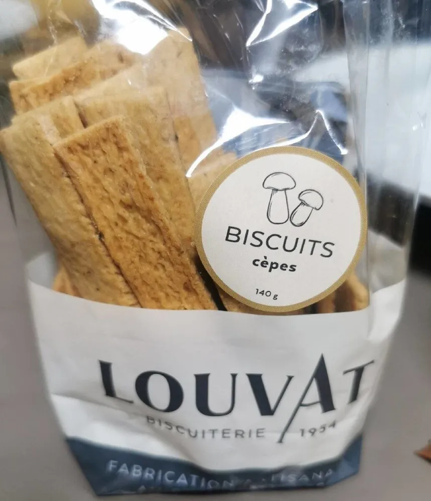 Biscuits apéritif aux cèpes