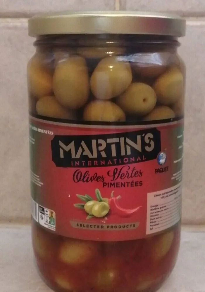 Olives vertes pimentées