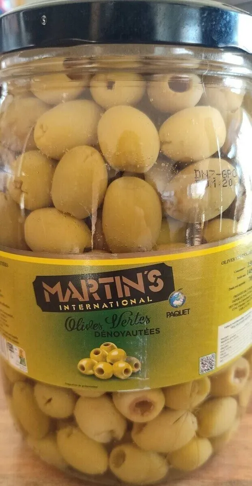 Olives vertes dénoyautées