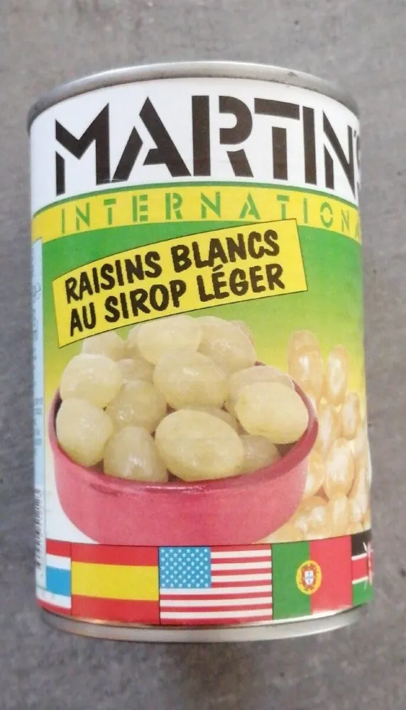 Raisin blanc au sirop léger
