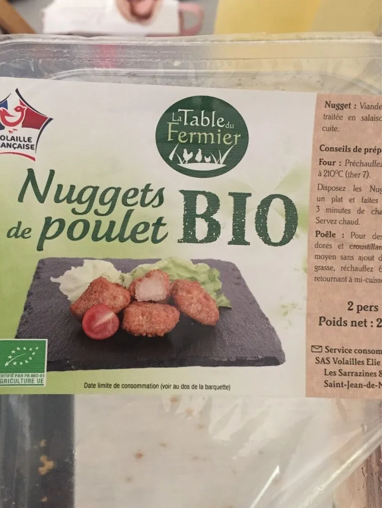 Nuggets de poulet bio