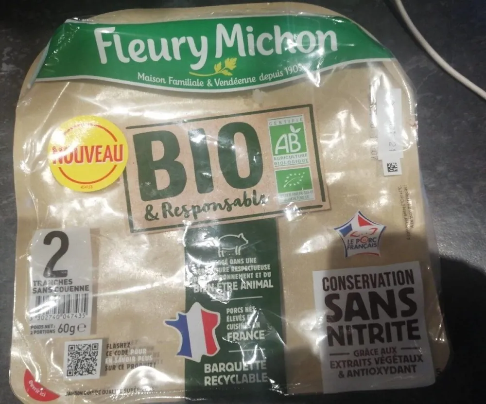 Jambon blanc sans couenne