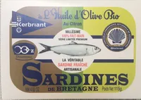 Sardines a L'huile D'olive Bio Au Citron