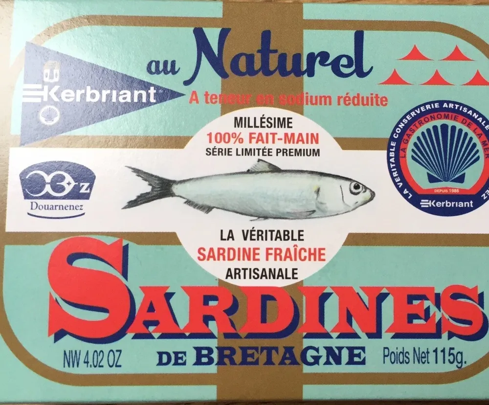 Sardines de Bretagne au naturel