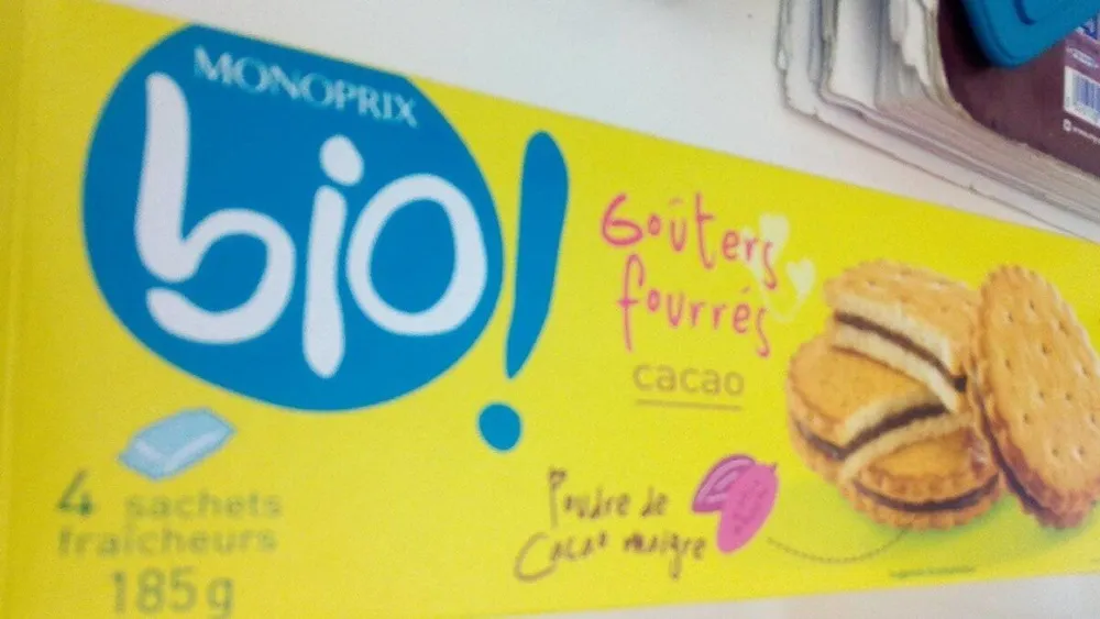 Goûters fourrés cacao