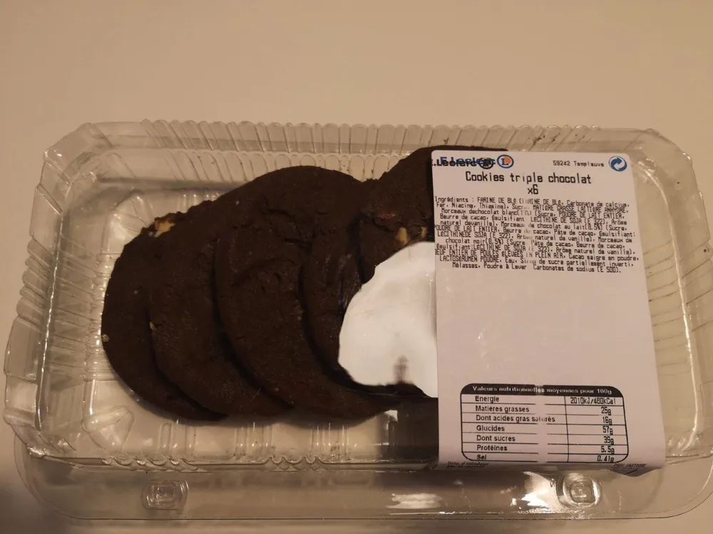 Cookies Triples chocolat