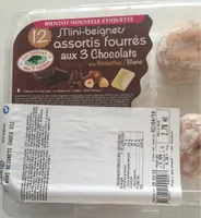 Mini-beignets assortis fourrés aux 3 chocolats