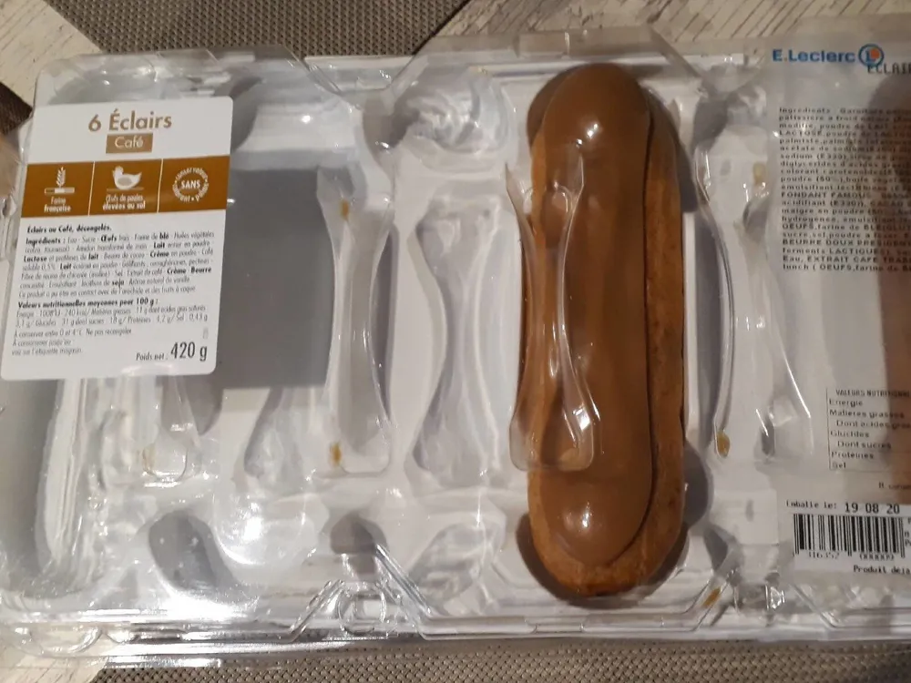 6 éclairs café