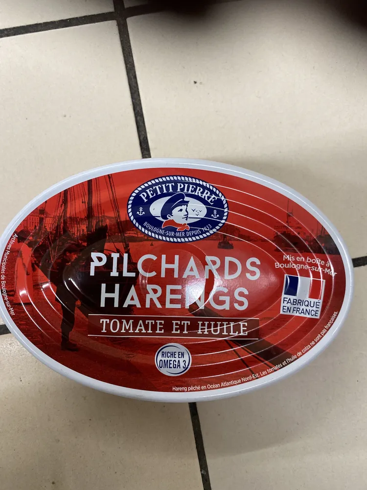 PILCHARDS HARENGS TOMATE ET HUILE