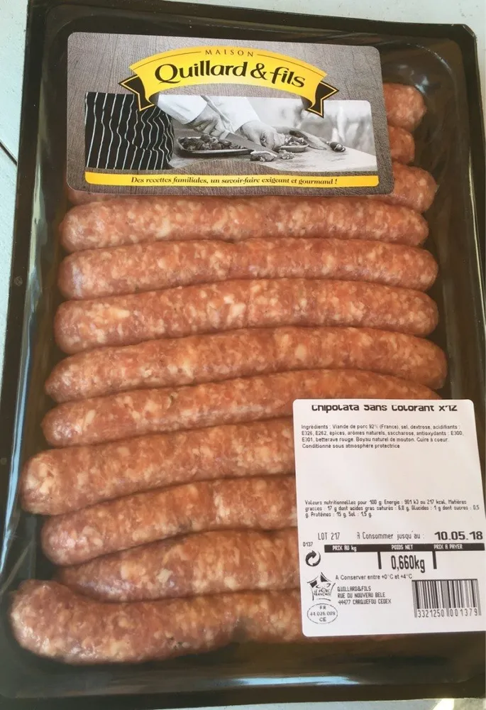 Chipolata sans colorant