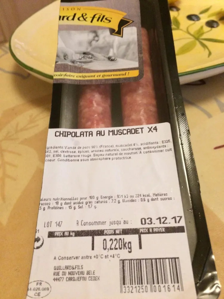 Chipolata au muscadet