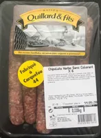 Chipolata herbe sans colorant x6